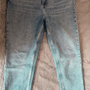 Zara TRF MID-RISE WIDE LEG JEAN